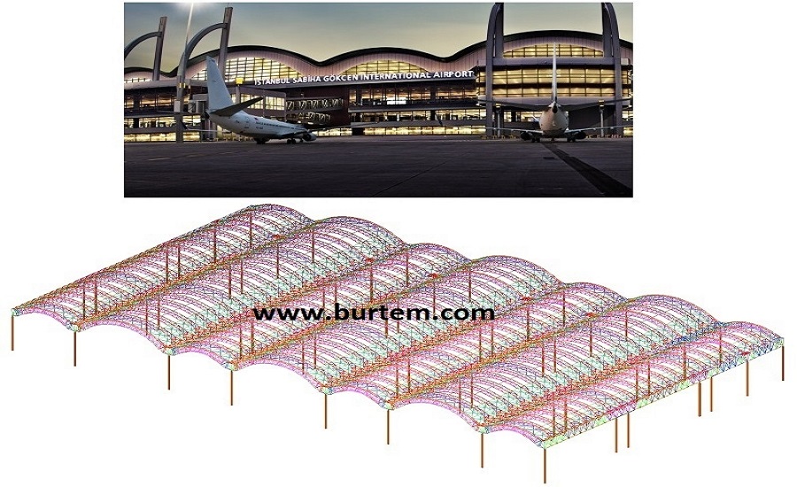 Sabiha Gokcen Int. Airport Steel Roof Bim Project